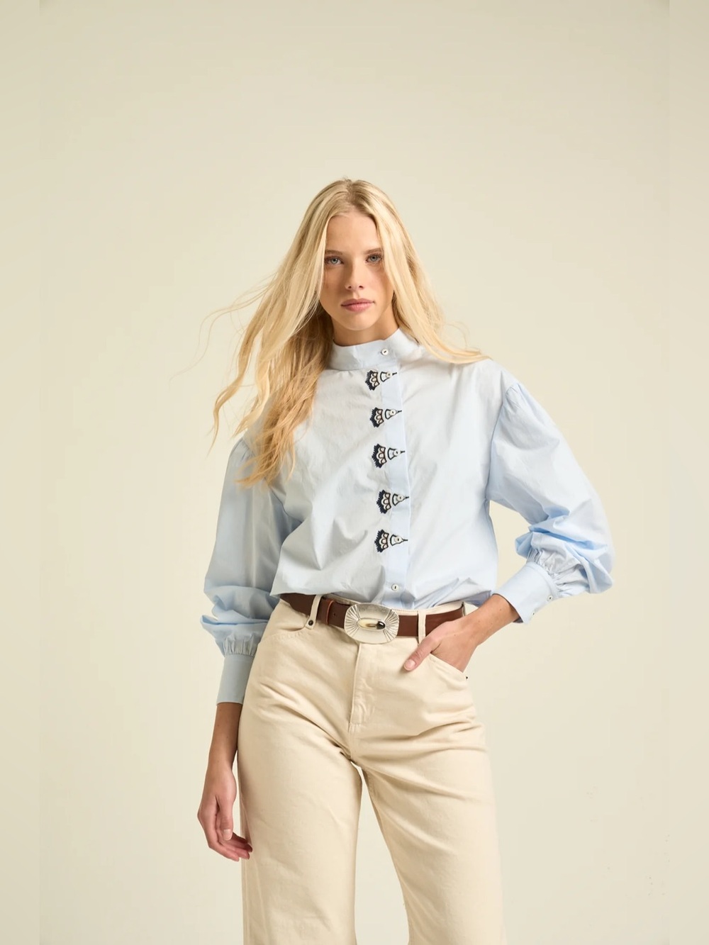 Sonmer Anna Blouse Light Blue